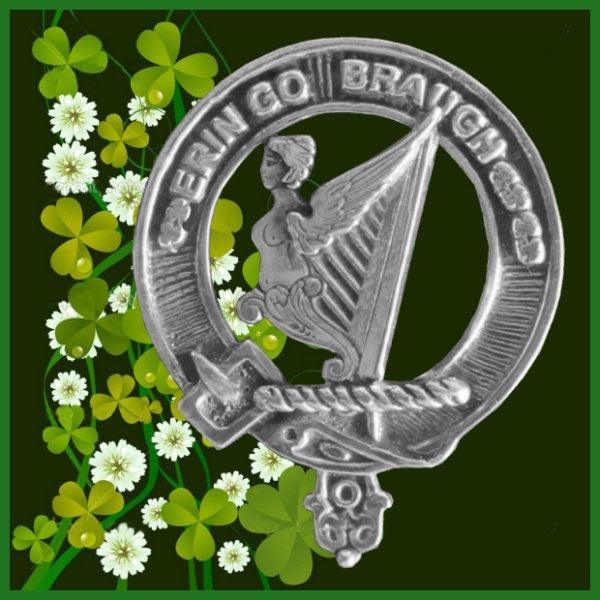 Irish Harp of Ireland Clan Badge Scottish Plaid Brooch
