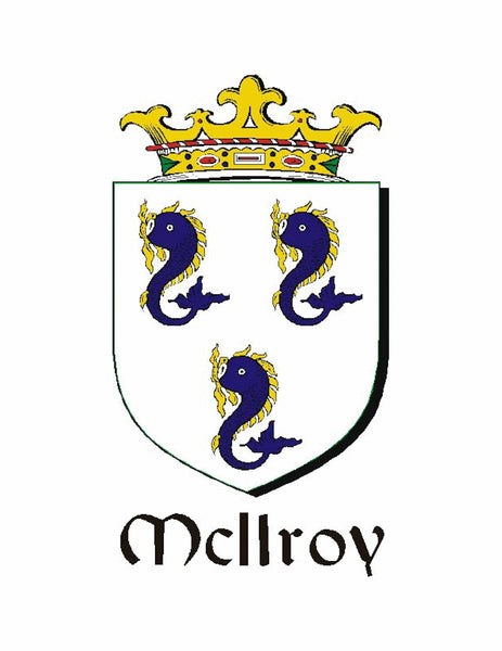 Gilroy Irish Family Coat Of Arms Celtic Cross Badge