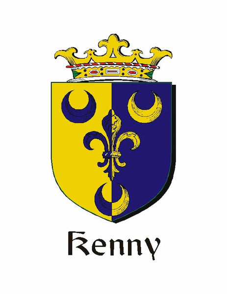 Kenny Irish Coat of Arms Disk Pendant, Irish