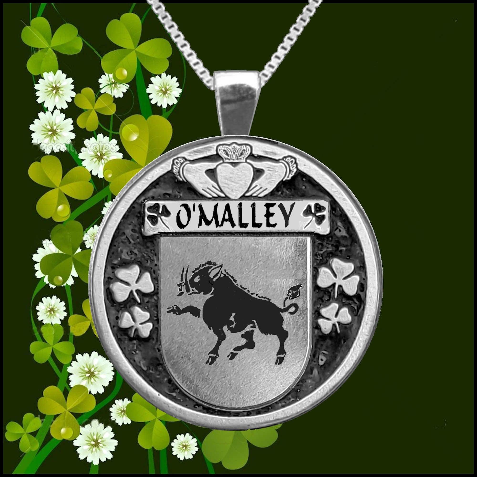 O'Malley Irish 2024 Coat of Arms Interlace Kilt Buckle