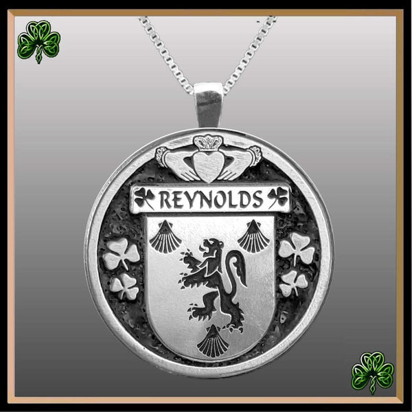 Reynolds Irish Coat of Arms Disk Pendant, Irish