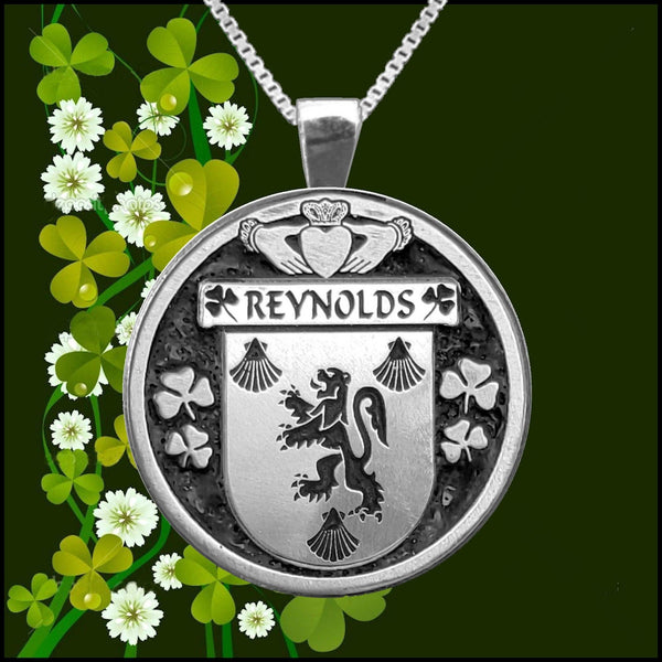 Reynolds Irish Coat of Arms Disk Pendant, Irish
