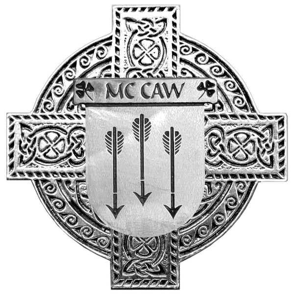McCaw Irish Coat of Arms Interlace Kilt Buckle