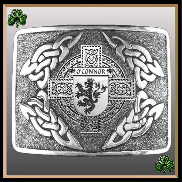 O'Connor Kerry Irish Coat of Arms Interlace Kilt Buckle