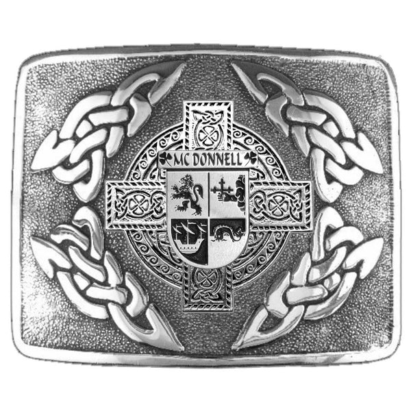 McDonnell Irish Coat of Arms Interlace Kilt Buckle