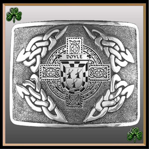 Doyle Irish Coat of Arms Interlace Kilt Buckle