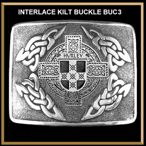 Hurley Irish Coat of Arms Interlace Kilt Buckle