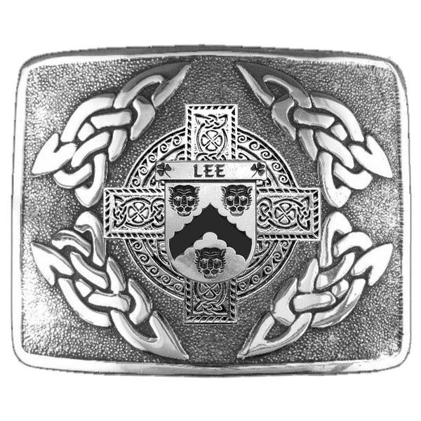 Lee Irish Coat of Arms Interlace Kilt Buckle