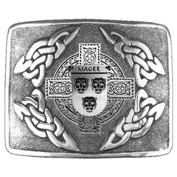 Magee Irish Coat of Arms Interlace Kilt Buckle