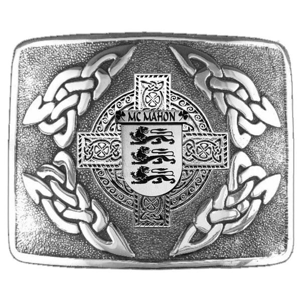 McMahon Irish Coat of Arms Interlace Kilt Buckle