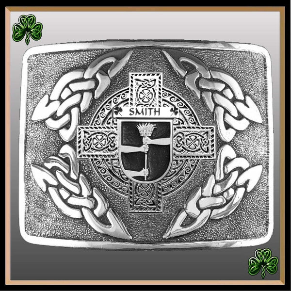 Smith Irish Coat of Arms Interlace Kilt Buckle