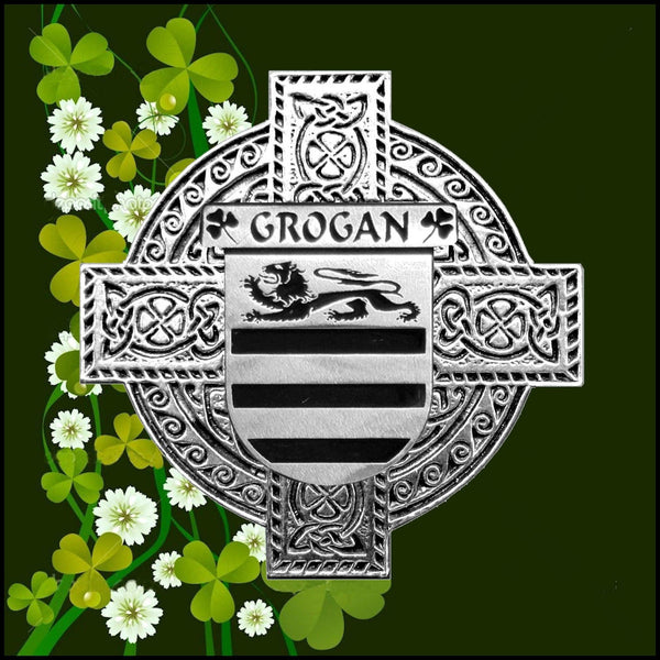 Grogan Irish Dublin Coat of Arms Badge Decanter