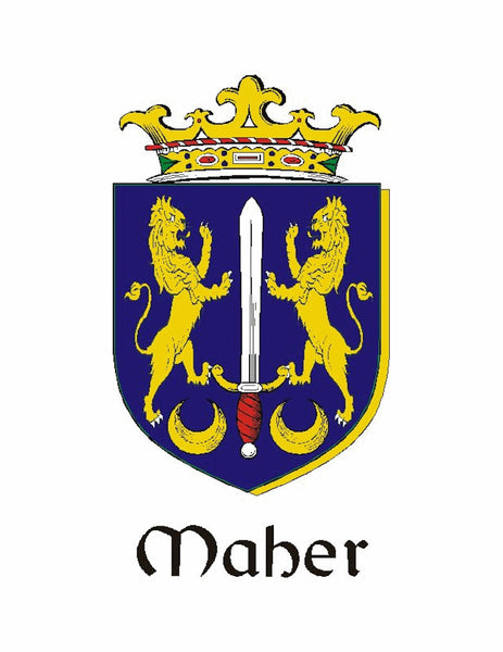 Maher Irish Dublin Coat of Arms Badge Decanter