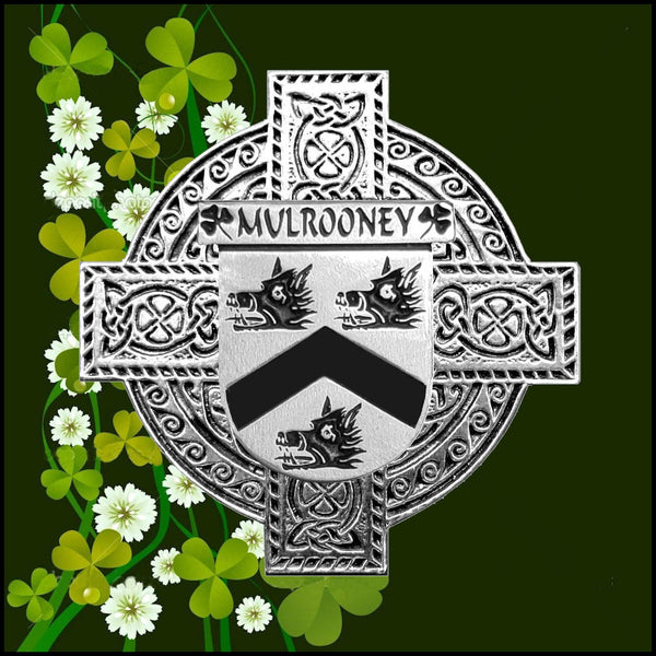 Mulrooney Irish Dublin Coat of Arms Badge Decanter