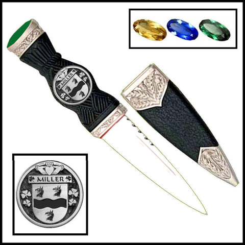 Miller (Claire) Irish Coat Of Arms Disk Sgian Dubh