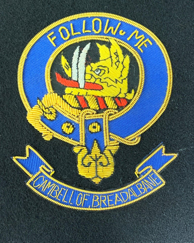Campbell Breadalbane Clan Embroidered Crest