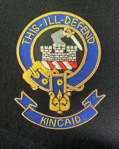 Kincaid Scottish Clan Embroidered Crest