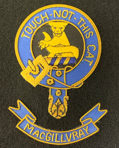 MacGillvray Scottish Clan Embroidered Crest
