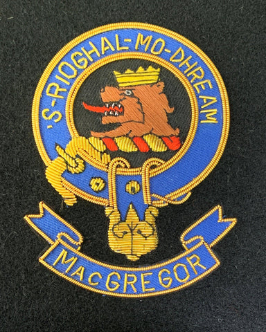 MacGregor Scottish Clan Embroidered Crest