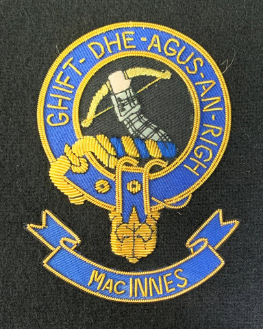MacInnes Scottish Clan Embroidered Crest