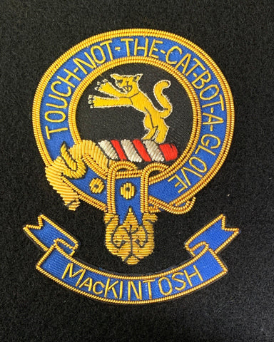 MacIntosh Scottish Clan Embroidered Crest