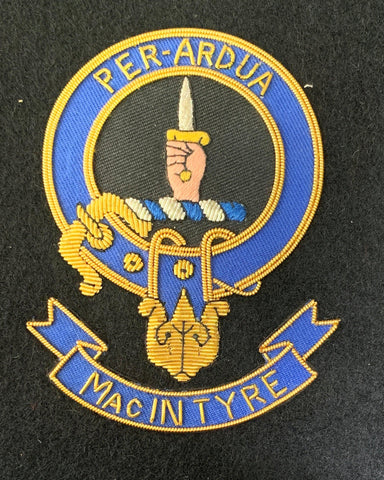 MacIntyre Scottish Clan Embroidered Crest