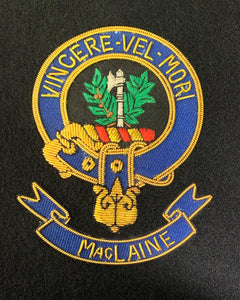 MacLaine Scottish Clan Embroidered Crest
