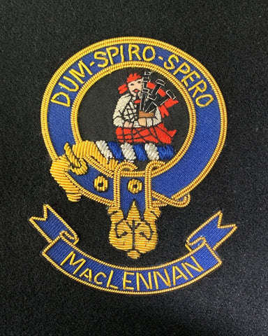 MacLennan Scottish Clan Embroidered Crest