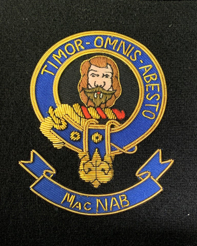 MacNab Scottish Clan Embroidered Crest