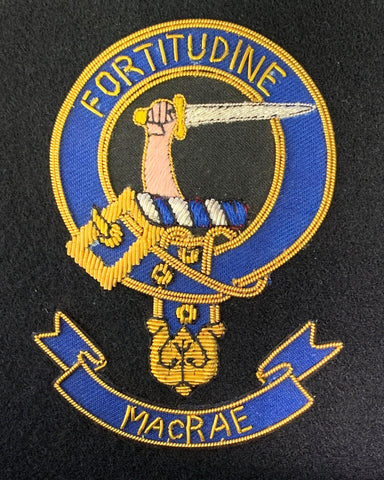 MacRae Scottish Clan Embroidered Crest