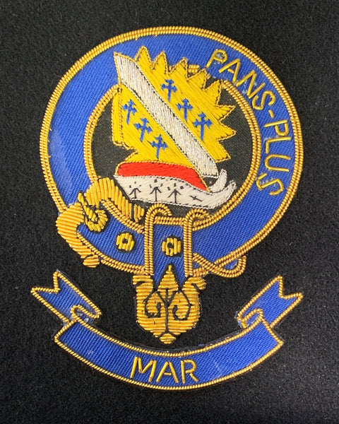 Mar Scottish Clan Embroidered Crest