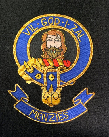 Menzies Scottish Clan Embroidered Crest