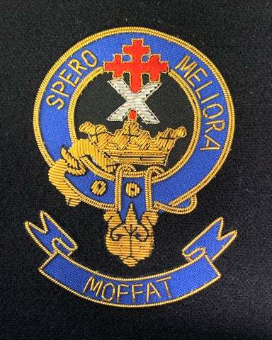 Moffat Scottish Clan Embroidered Crest