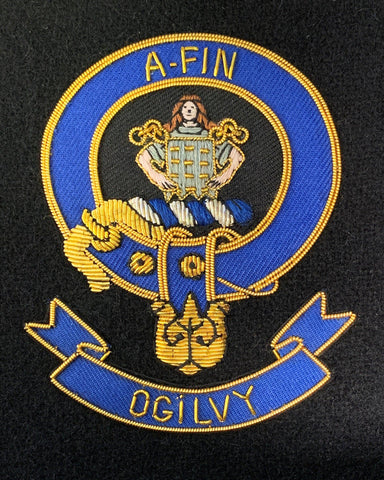 Ogilvy Scottish Clan Embroidered Crest