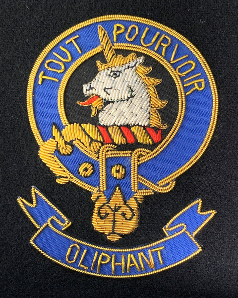 Oliphant Scottish Clan Embroidered Crest