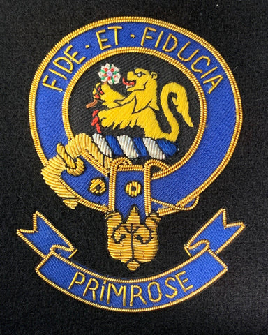 Primrose Scottish Clan Embroidered Crest