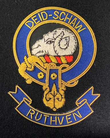 Ruthven Scottish Clan Embroidered Crest