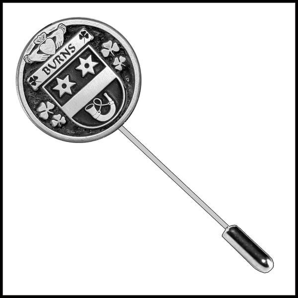 Burns Irish Family Coat of Arms Stick Pin