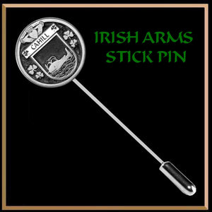 Cahill Irish Family Coat of Arms Stick Pin