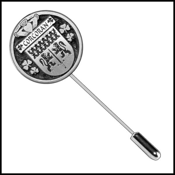 Corcoran Irish Family Coat of Arms Stick Pin