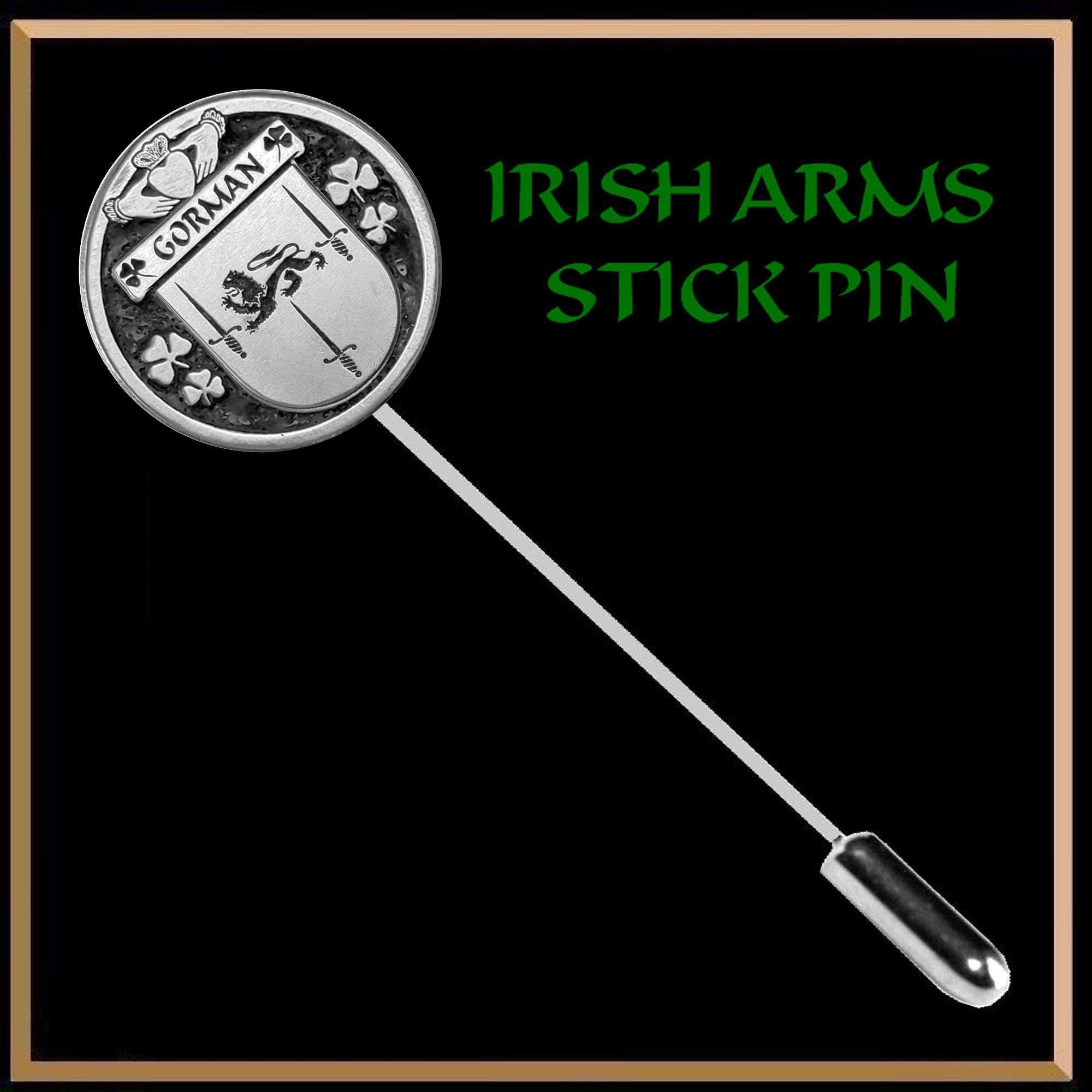 Gorman Irish Family Coat of Arms Stick Pin