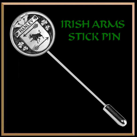 Hanley Irish Family Coat of Arms Stick Pin