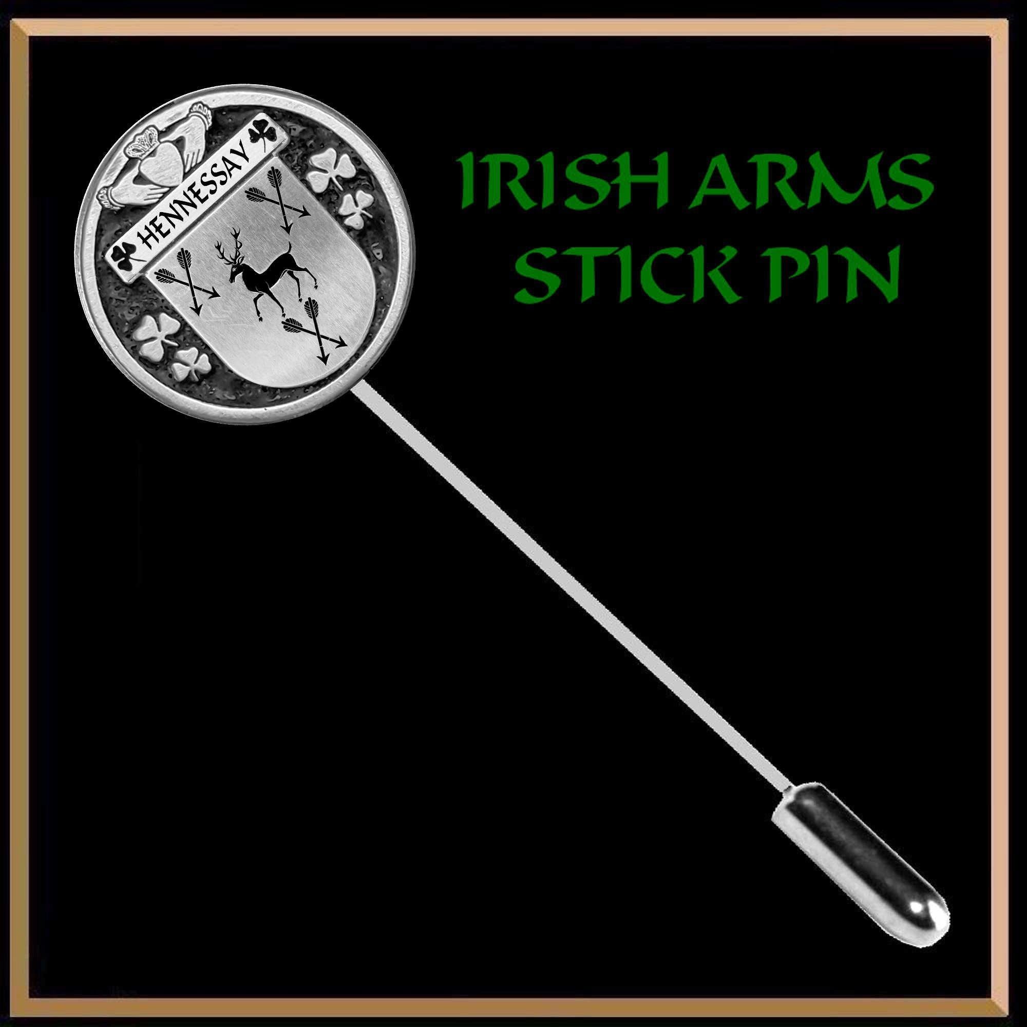 Hennessay Irish Coat of Arms Interlace Kilt Buckle order