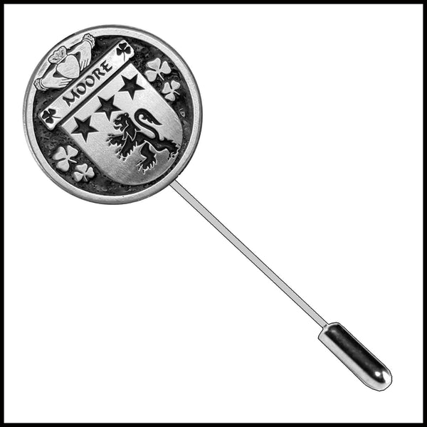 Moore Irish Family Coat of Arms Stick Pin