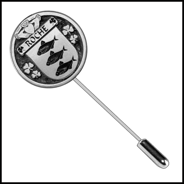 Roche Irish Family Coat of Arms Stick Pin