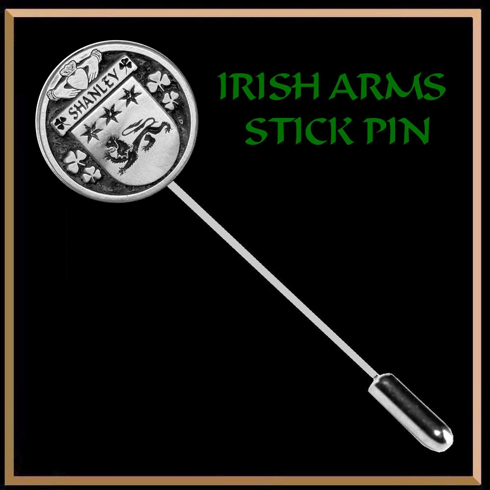 Shanley Irish Family Coat of Arms Stick Pin