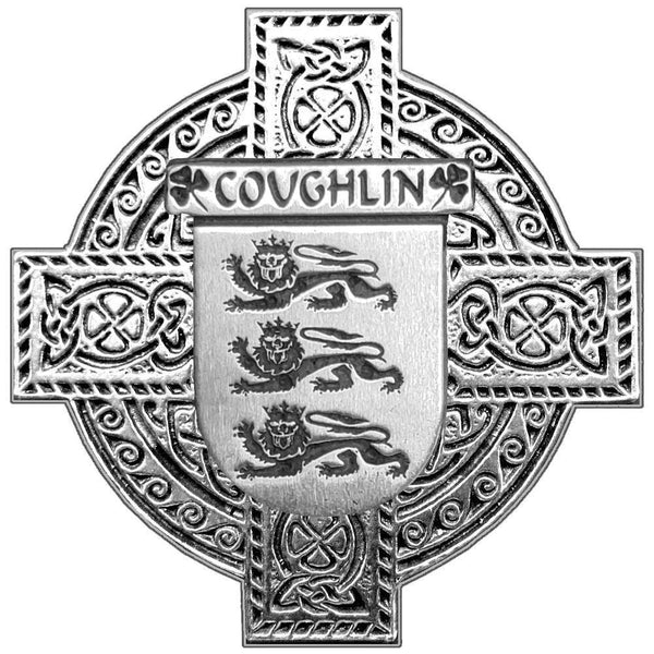Coughlan Irish Coat Of Arms Badge Stainless Steel Tankard