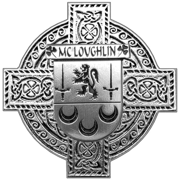 McLoughlin Irish Coat Of Arms Badge Stainless Steel Tankard