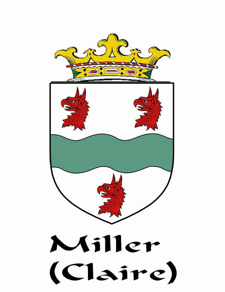 Miller (Claire) Irish Coat Of Arms Badge Stainless Steel Tankard