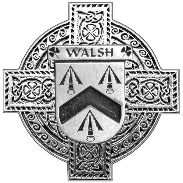 Walsh Irish Coat Of Arms Badge Stainless Steel Tankard
